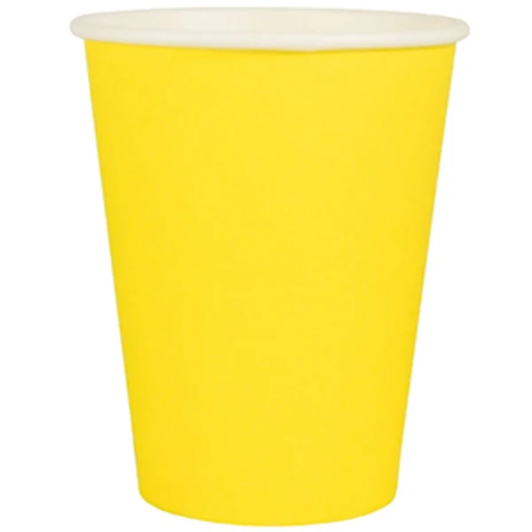 Стакан 350мл. для горячего Желтый (1*50/20уп)