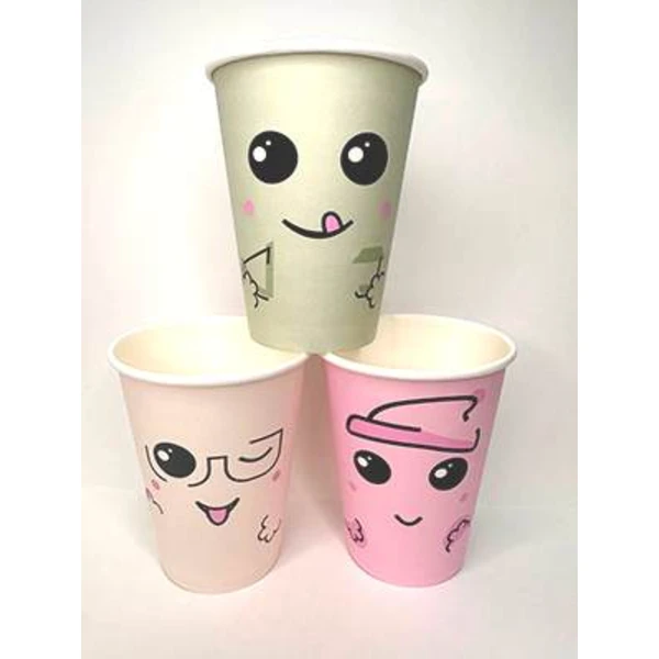 Стакан 350мл. для горячего "Улыбчивый" (1*50/20уп)