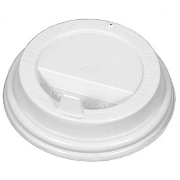 Крышка для стакана с закрытым питейником d-90 белая (1*100/10уп)