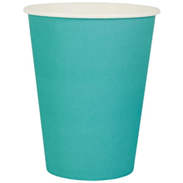 Стакан 400мл. для горячего Бирюзовый (1*50/20уп)