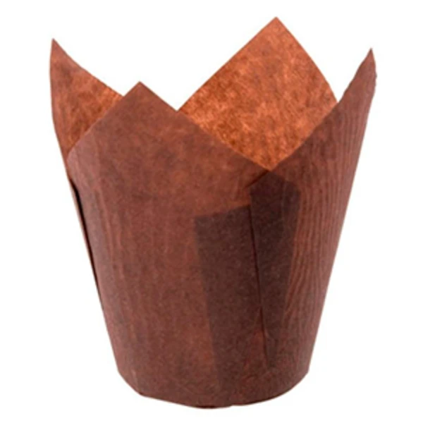 Форма бумажная "Тюльпан" 50*80 коричневый (1*200)