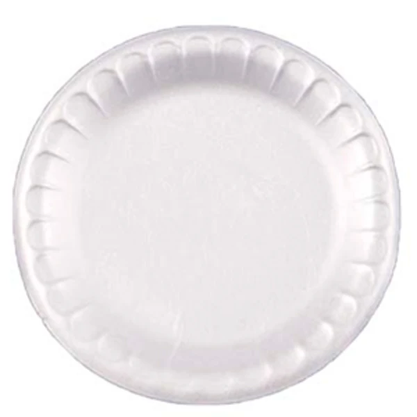 Тарелка d-205 вспен. белая (1*100/12уп)