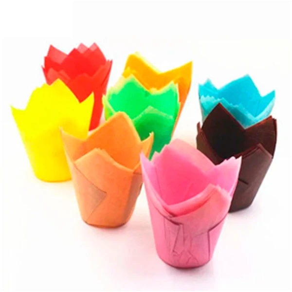 Форма бумажная "Тюльпан" 50*80 микс цвета (1*250)