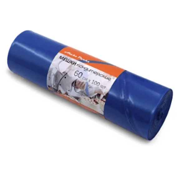 Мешок кондитерский рулон Н60 синий (1*100)