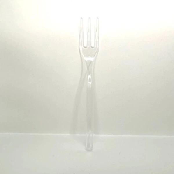 Вилка для фуршета, 100мм прозрачная (1*50/30уп)