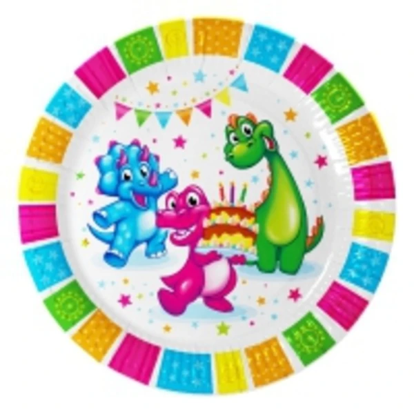 Набор тарелка карт. d-230 "Динозаврики" (1*10/50уп)