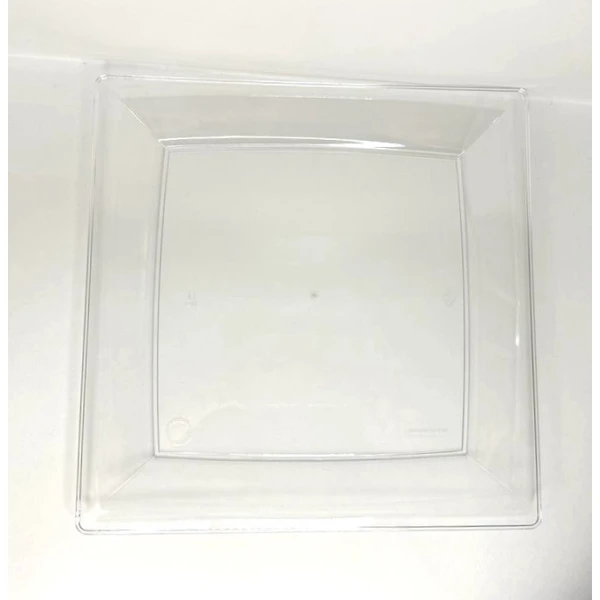 Тарелка квадратная 210мм плоская прозрачная (1*3)
