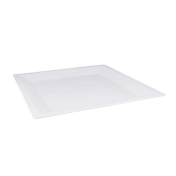 Тарелка квадратная 172мм плоская белая (1*6)