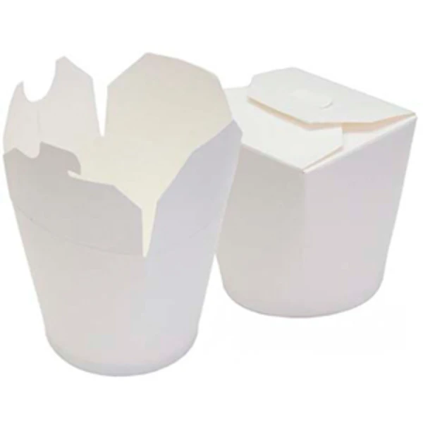 Контейнер бумажный д/лапши Белый 500мл. (1*30/6уп)