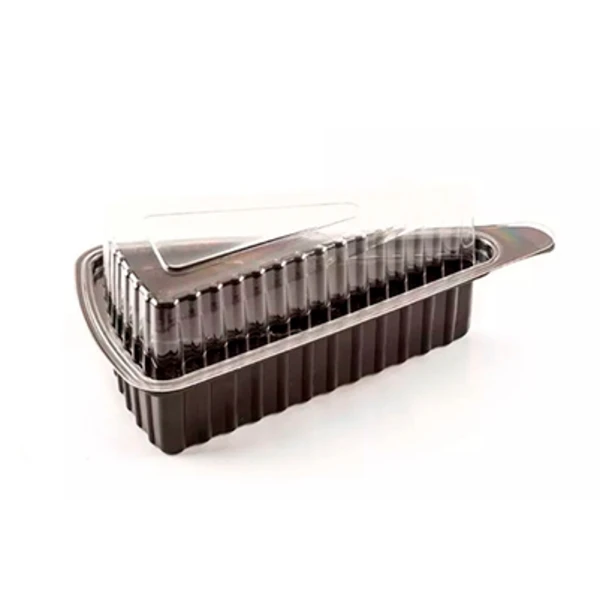 Контейнер для торта, треугольник ЧЕРНЫЙ (1/25/800)