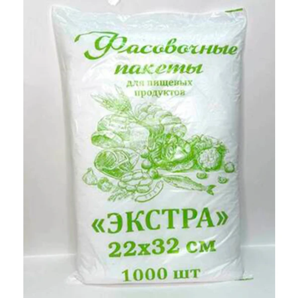 Пакет фасовочный 22*32-8мкм (1*1000/ 10уп)Асс