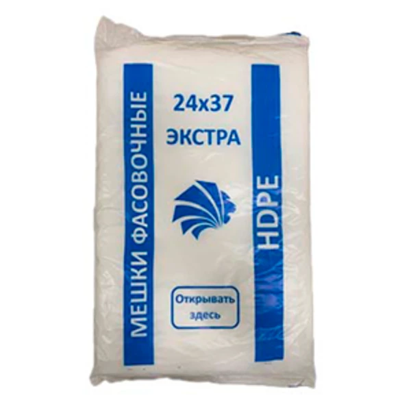 Пакет фасовочный 24*37-12мкм "Лев синий" (1*600/10уп) Асс