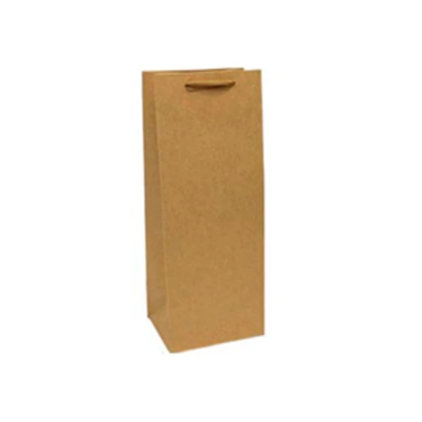 Пакет подарочный 14*35 "КРАФТ Бутылка" (1/20)