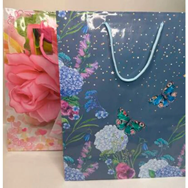 Пакет подарочный 26*32 "Цветы ассорти" (1/12)