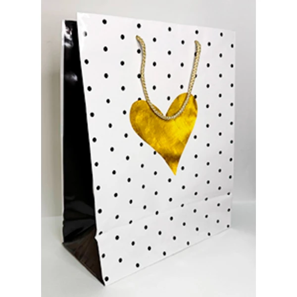 Пакет подарочный 26*32 "Золотое сердце" (1/12)