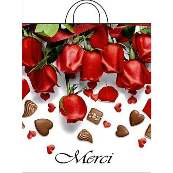 Пакет с петлевой ручкой 38*42-40мкм "Мерси" (1*25/20уп)