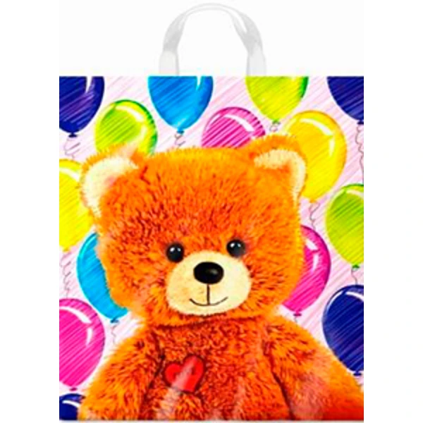 Пакет с петлевой ручкой 38*42-50мкм "Топтыжка" (1*25/20уп)