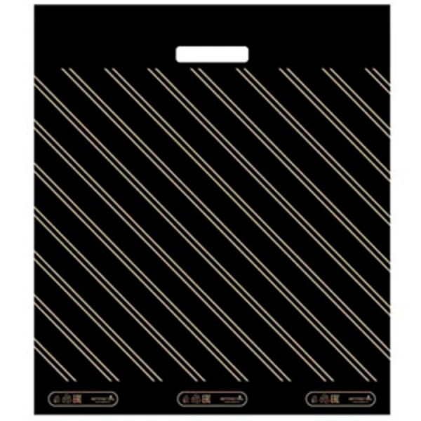 Пакет с вырубной ручкой 40*48-45мкм "Полоса" (1*50/12уп)