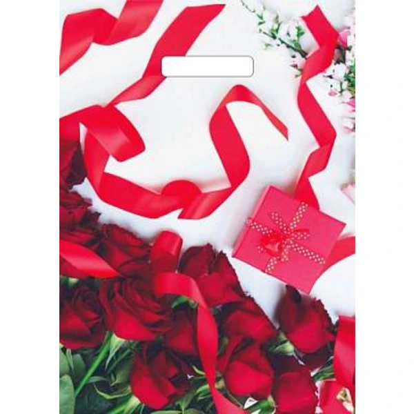 Пакет с вырубной ручкой 29*40-35мкм "Подарок для нее" (1*50/20уп)