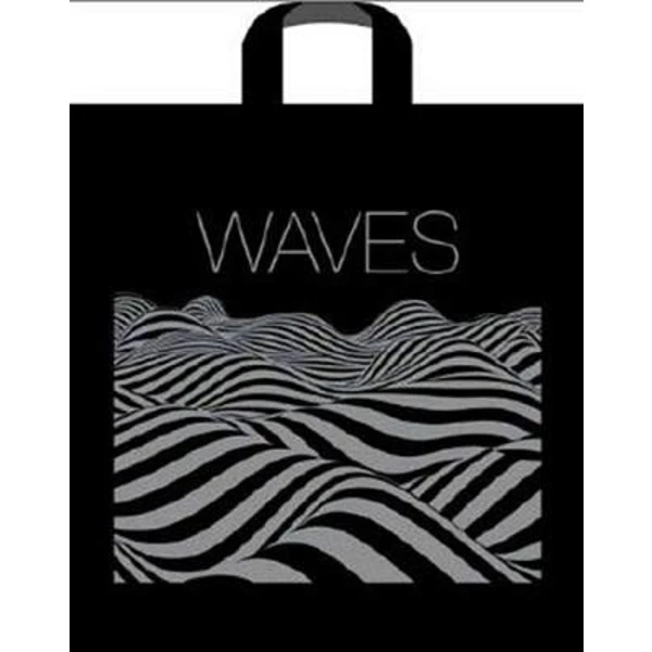 Пакет с петлевой ручкой 45*45-90мкм "Волны" (1*25/10уп)