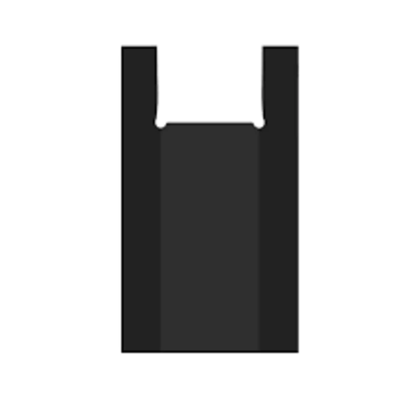 Пакет-майка 44*67-22мкм "Черный" (1*100/10уп) Асс