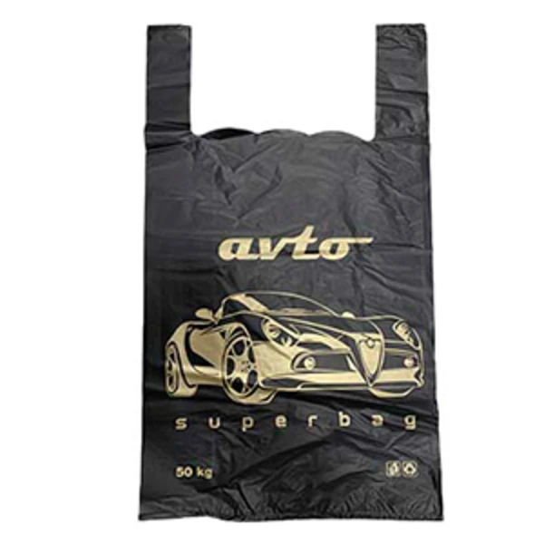 Пакет-майка 40*70-27мкм "АВТО" (1*100/5уп) Асс