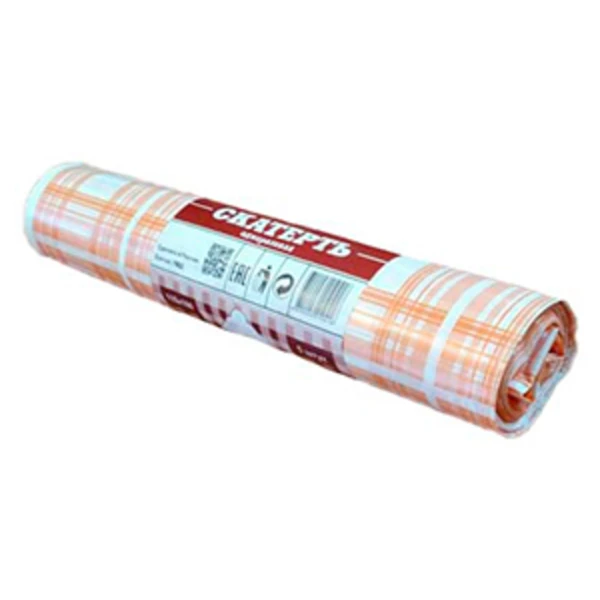 Скатерть 110*180 КЛЕТКА оранж (1*5/20рул)