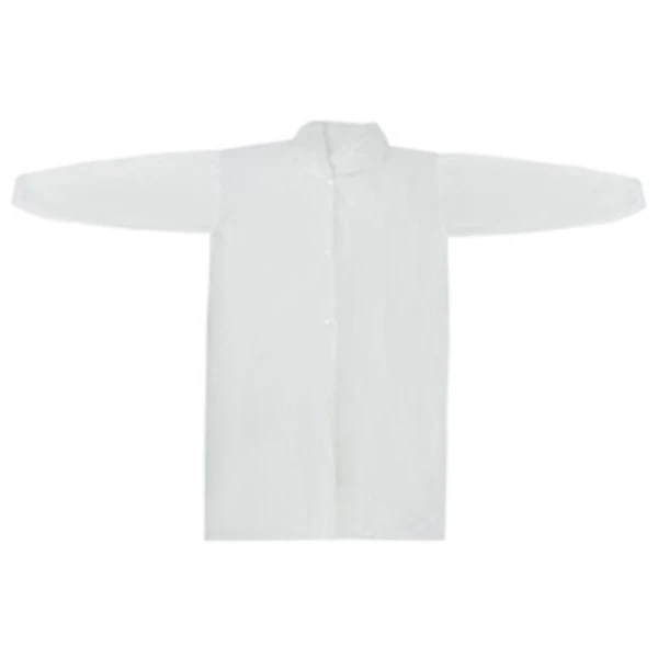 Халат одноразовый на липучке 2XL, белый (1*10/10уп)