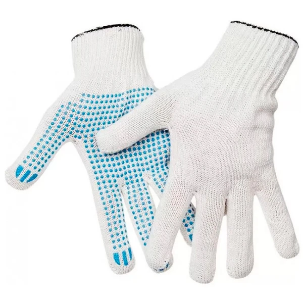 Перчатки х/б 4 нитки 10класс Белые (1*10пар/50уп)