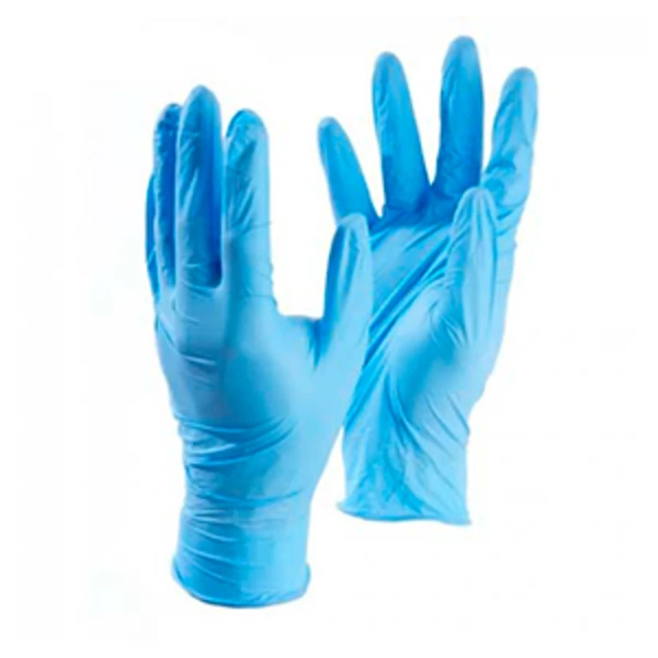 Перчатки нитриловые голубые S (1*100/10уп)